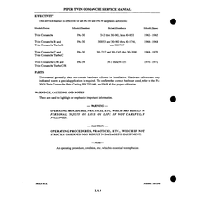 Aviation Part 30-853 for Piper PA-30 Twin Comanche Aircraft