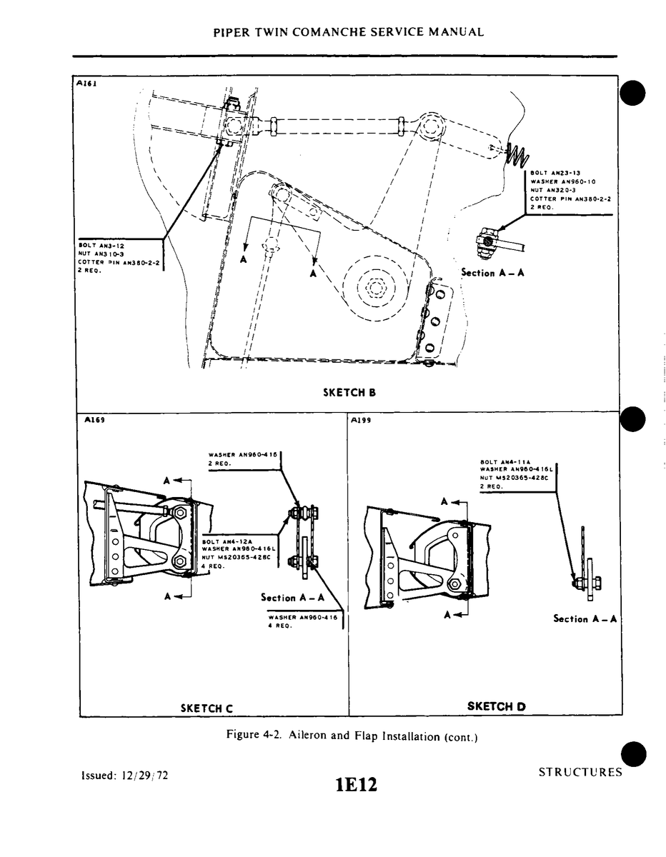 Aviation Part WL511Cll for Piper PA-30 Twin Comanche Aircraft