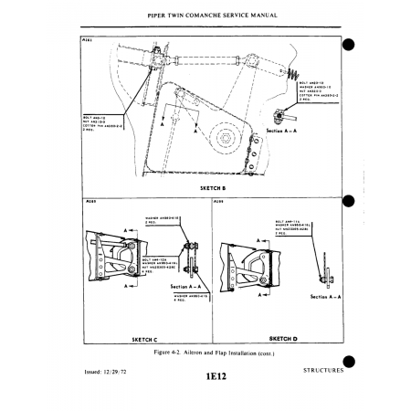 Aileron and Flap Installation (cont (WL511Cll) — Piper PA-30 Twin Comanche