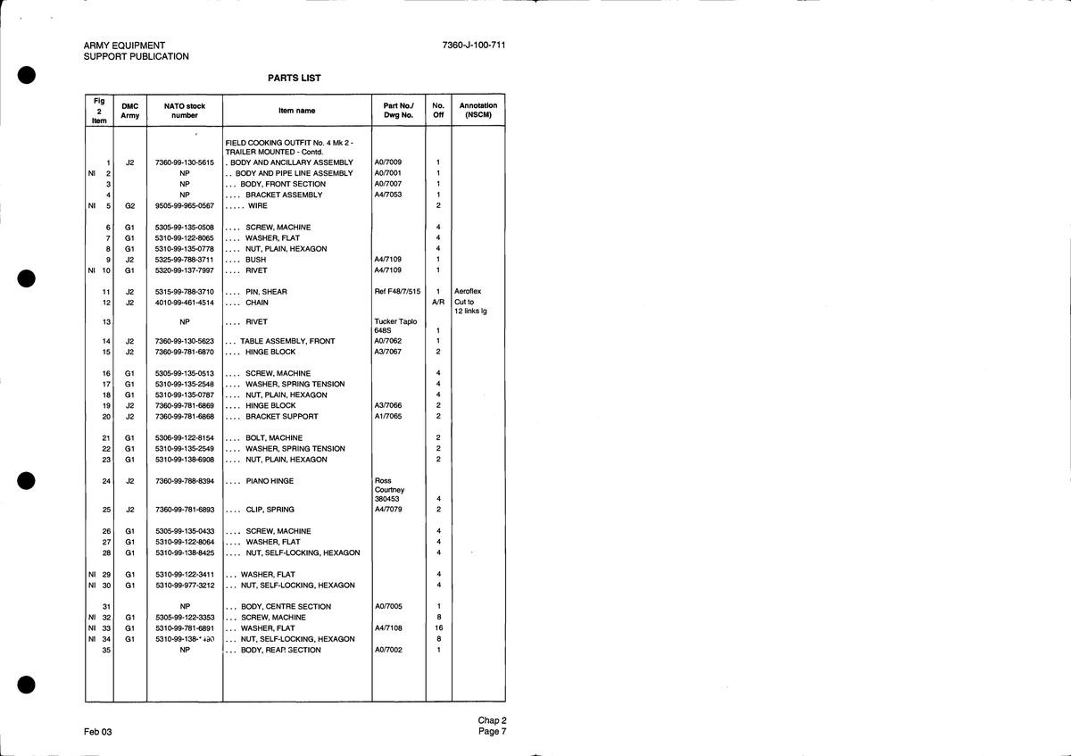Aviation Part 5310-99-781-6891 for Brown Ax 5 Aircraft