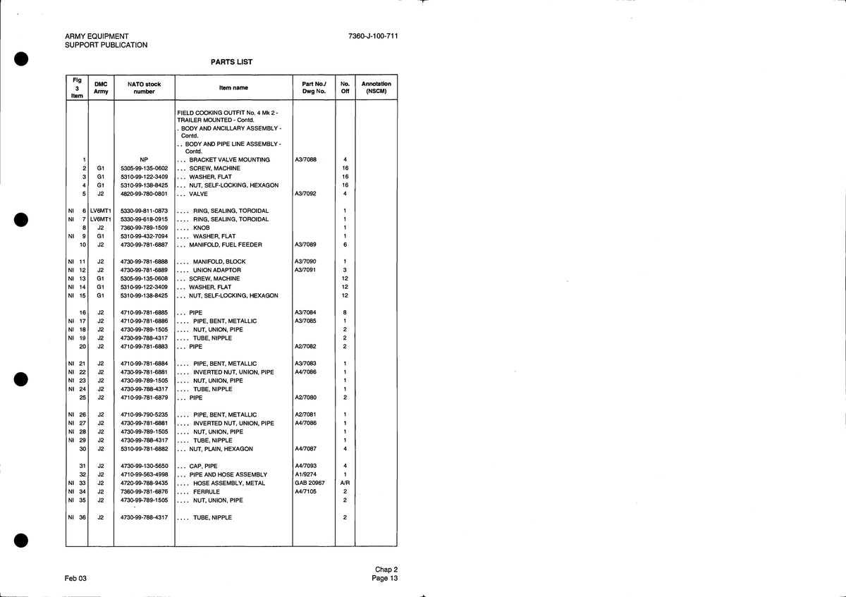 Aviation Part 4730-99-781-6881 for Brown Ax 5 Aircraft
