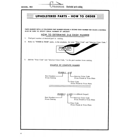 Aviation Part (0714006-1) — Cessna 182 Skylane