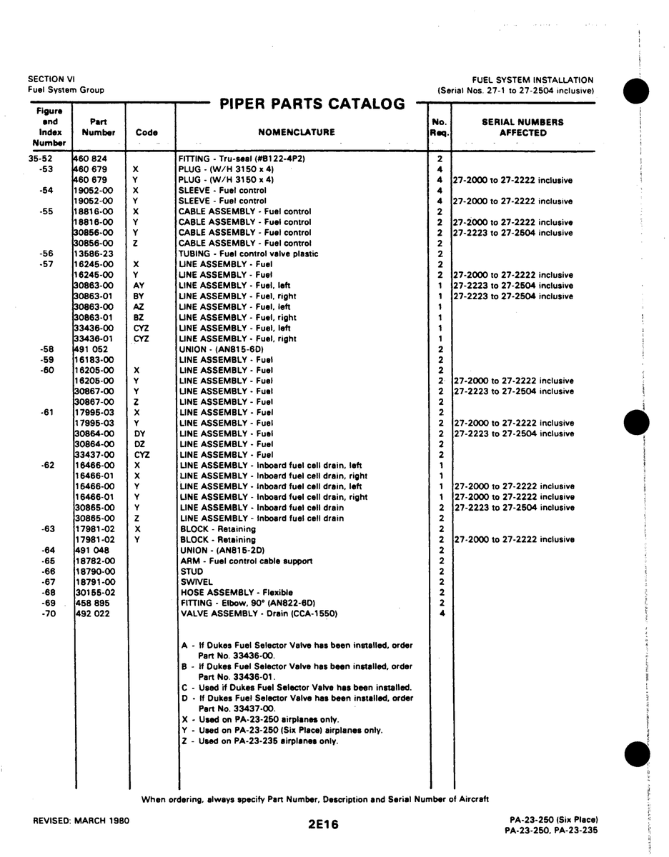 Aviation Part 13686-23 for Johnson Scorpion Too Aircraft