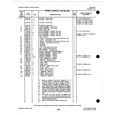 Aviation Part (16313-00) — Johnson Scorpion Too