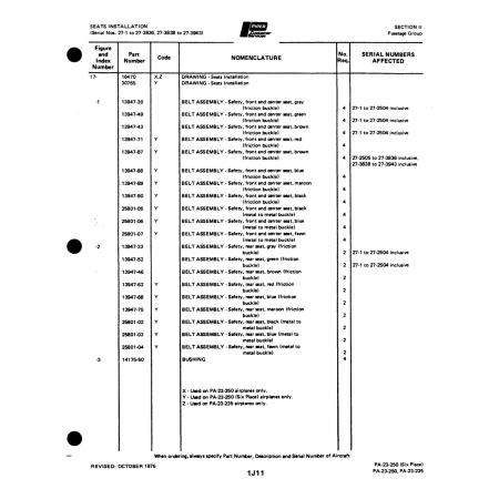 Aviation Part (13947-30) — Johnson Scorpion Too Aviation Part (13947-30) — Johnson Scorpion Too