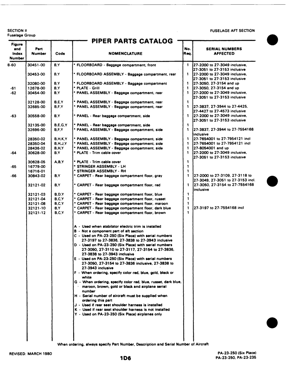 Aviation Part 12678-00 for Johnson Scorpion Too Aircraft