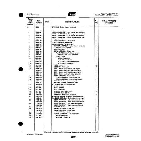 Aviation Part (16536-01) — Johnson Scorpion Too