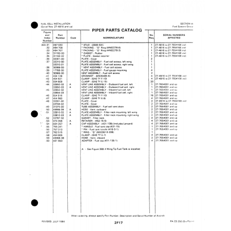 Aviation Part (13381) — Johnson Scorpion Too