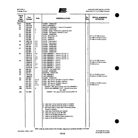 Aviation Part (22673-06) — Johnson Scorpion Too