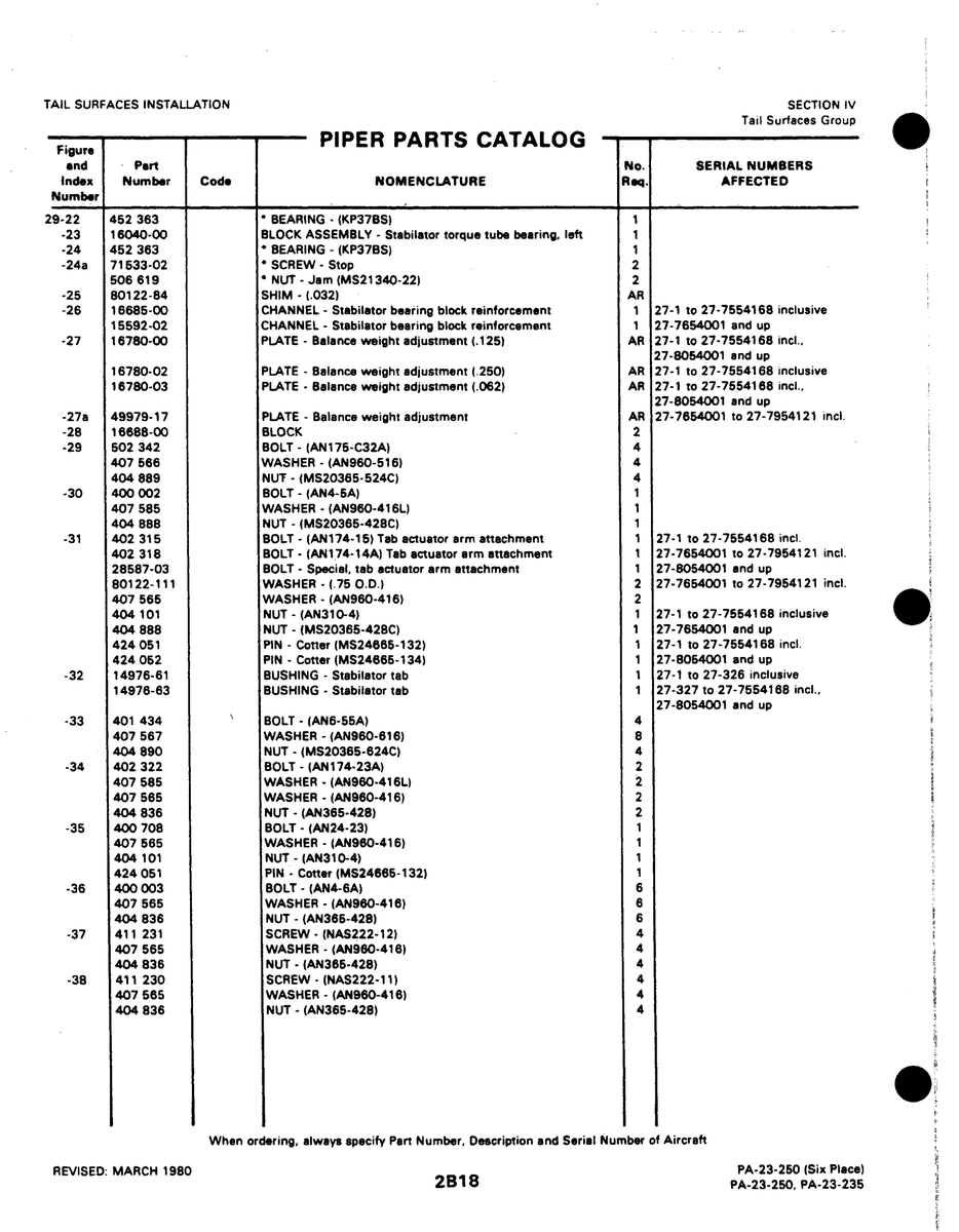 Aviation Part 16040-00 for Johnson Scorpion Too Aircraft
