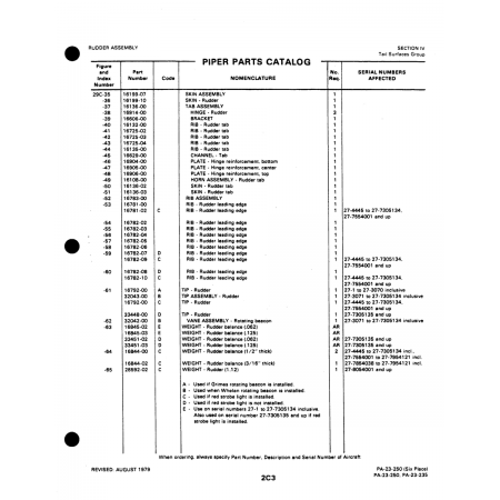 Aviation Part (16792-00) — Johnson Scorpion Too