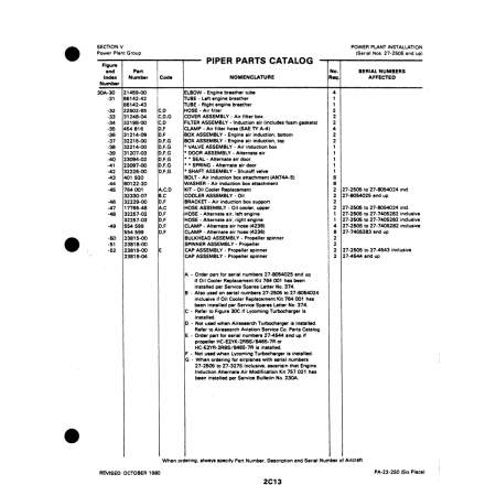 Aviation Part (23819-00) — Johnson Scorpion Too