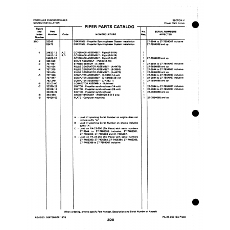 Propeller Synchrophaser System Installation (27-7405366) — Johnson Scorpion Too