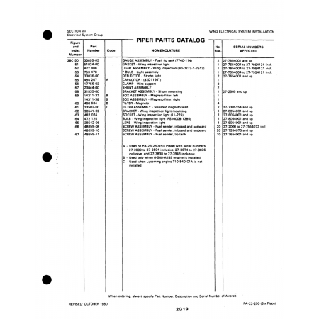 Aviation Part (17756-03) — Johnson Scorpion Too