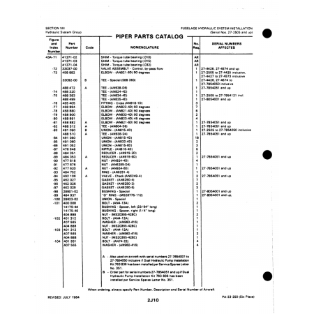 Aviation Part (14175-44) — Johnson Scorpion Too
