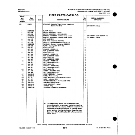 Autopilot/ Flight Director Installation (Bendix FCS-810 (80520-02) — Johnson Scorpion Too Autopilot/ Flight Director Installation (Bendix FCS-810 (80520-02) — Johnson Scorpion Too