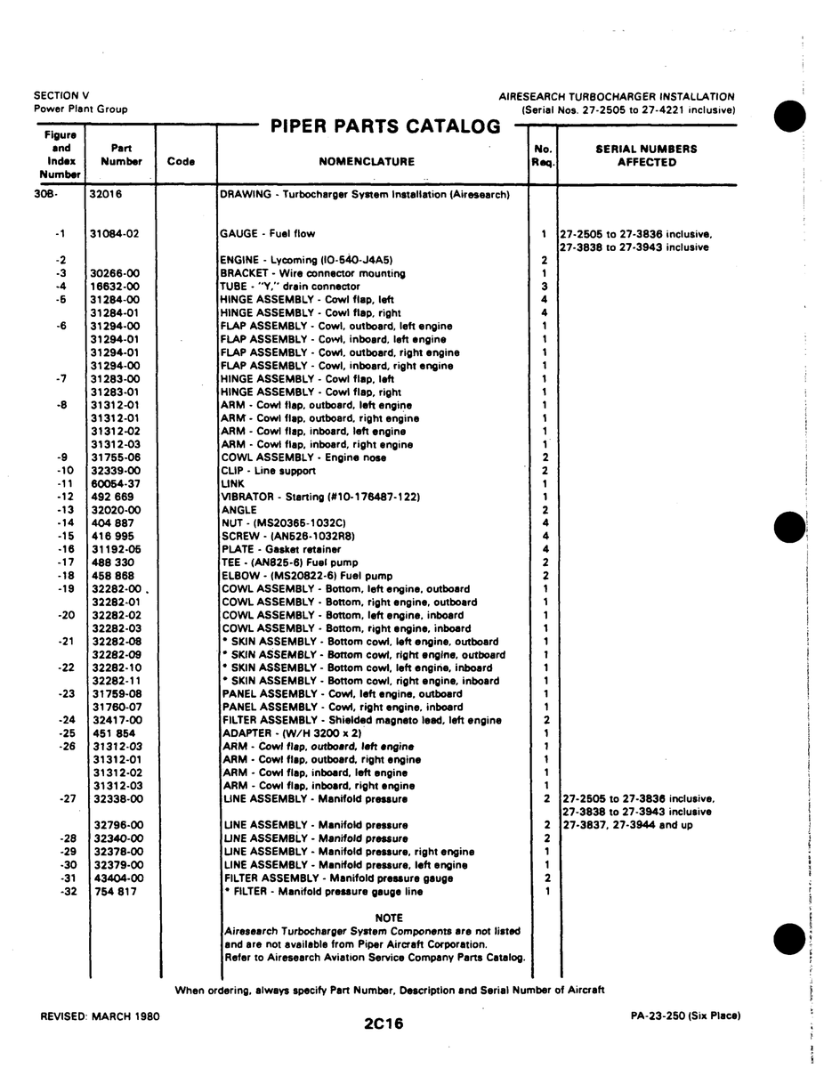 Nut MS20366 for Johnson Scorpion Too Aircraft