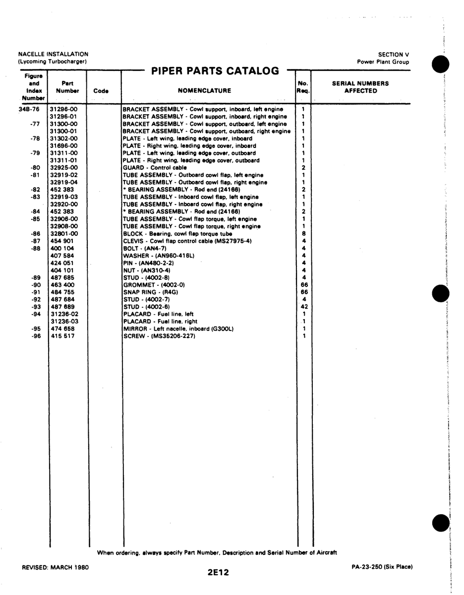Clevis MS27975-4 for Johnson Scorpion Too Aircraft