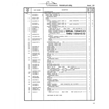 Aviation Part (S1356-1) — Cessna 150