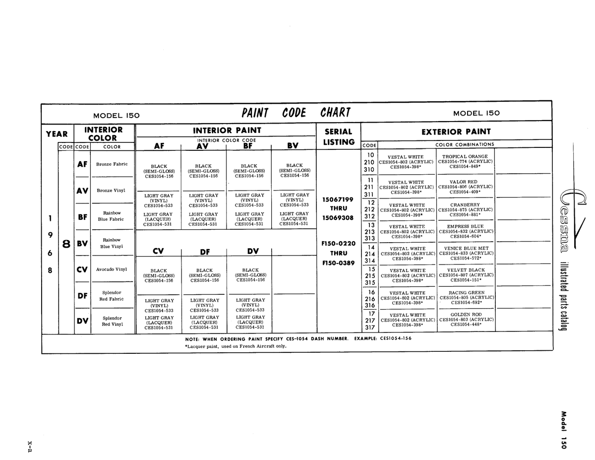 Aviation Part CES81054-533 for Cessna 150 Aircraft