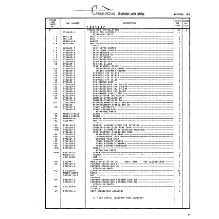Aviation Part (0732600-3) — Cessna 182 Skylane Aviation Part (0732600-3) — Cessna 182 Skylane