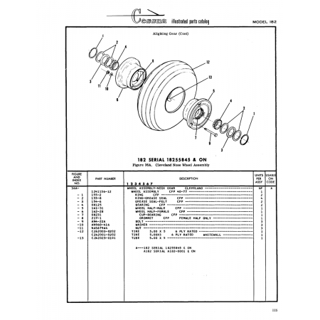 Aviation Part (1241156-12) — Cessna 182 Skylane