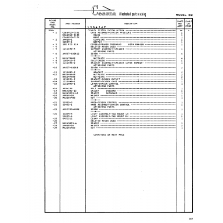 Aircraft Bolt (AN910-l) — Cessna 182 Skylane Aircraft Bolt (AN910-l) — Cessna 182 Skylane