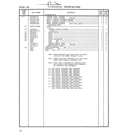 Aviation Part (0513167-14) — Cessna 182 Skylane Aviation Part (0513167-14) — Cessna 182 Skylane