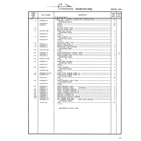 Aviation Part (0713253-1) — Cessna 182 Skylane Aviation Part (0713253-1) — Cessna 182 Skylane