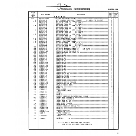 Aviation Part (0712652-6) — Cessna 182 Skylane