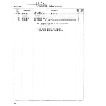 Aviation Part (0720608-2) — Cessna 182 Skylane Aviation Part (0720608-2) — Cessna 182 Skylane