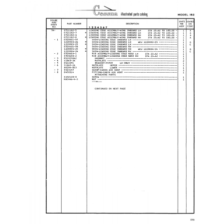 Aviation Part (Sl860-2A) — Cessna 182 Skylane Aviation Part (Sl860-2A) — Cessna 182 Skylane