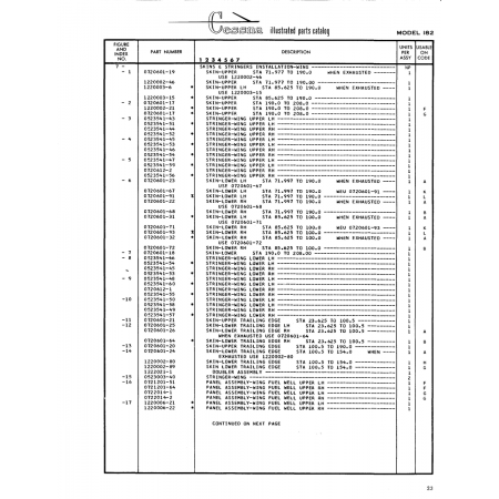 Aviation Part (0523541-48) — Cessna 182 Skylane