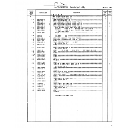 Aviation Part (0726001-18) — Cessna 182 Skylane