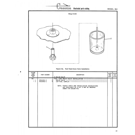 Aviation Part (0526001-1) — Cessna 182 Skylane