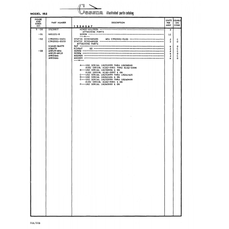 Aviation Part (0523807) — Cessna 182 Skylane