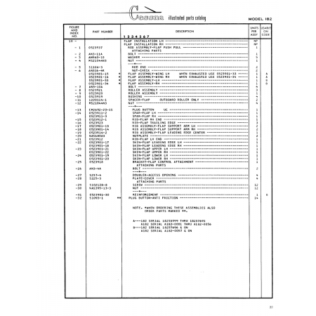 Aviation Part (0523901-20) — Cessna 182 Skylane