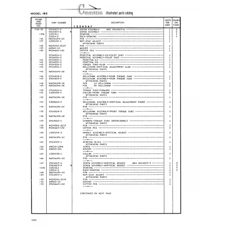 Aviation Part (0514024-1) — Cessna 182 Skylane Aviation Part (0514024-1) — Cessna 182 Skylane