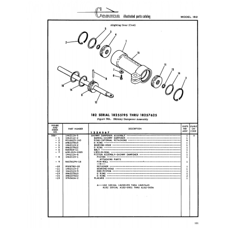 Military-Standard Aircraft Part (MS16625-143) — Cessna 182 Skylane