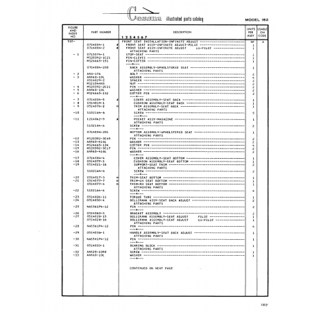 Aviation Part (0714004-2) — Cessna 182 Skylane