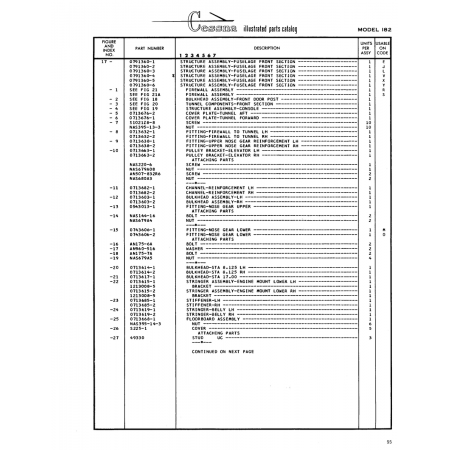 Aviation Part (0713615-1) — Cessna 182 Skylane