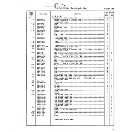 Aviation Part (0741601-2) — Cessna 182 Skylane