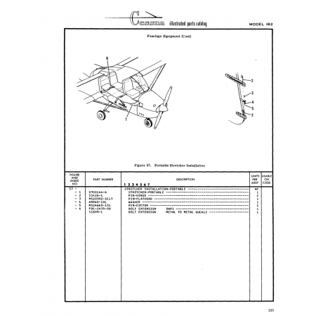 Aviation Part (51809-1) — Cessna 182 Skylane