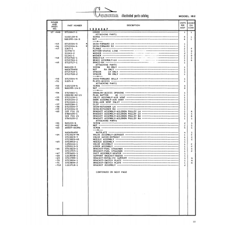 Aviation Part (1213508-1) — Cessna 182 Skylane Aviation Part (1213508-1) — Cessna 182 Skylane