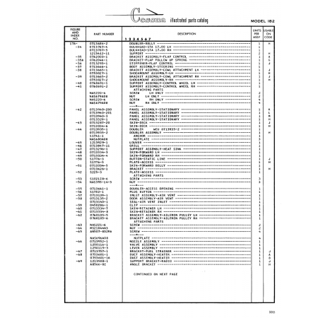 Aviation Part (Sl776-5) — Cessna 182 Skylane