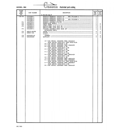 Aviation Part (0713288-2) — Cessna 182 Skylane