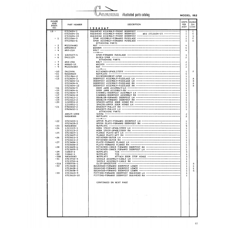 Aviation Part (0713609-5) — Cessna 182 Skylane