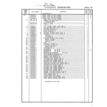 Aviation Part (071161B-l) — Cessna 182 Skylane Aviation Part (071161B-l) — Cessna 182 Skylane