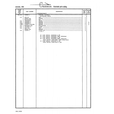 Aviation Part (Sl693-1) — Cessna 182 Skylane Aviation Part (Sl693-1) — Cessna 182 Skylane