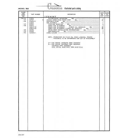 Aviation Part (51433-2) — Cessna 182 Skylane